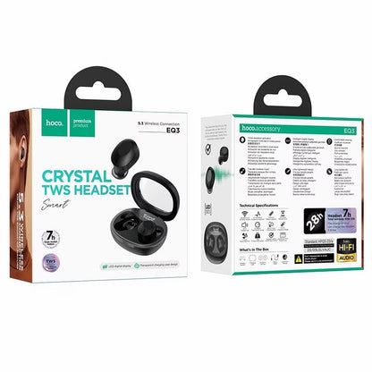 Handsfree Bluetooth HOCO EQ3, TWS, Fekete