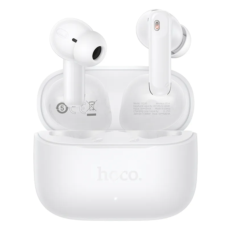 Handsfree Bluetooth HOCO EQ30, TWS, Fehér