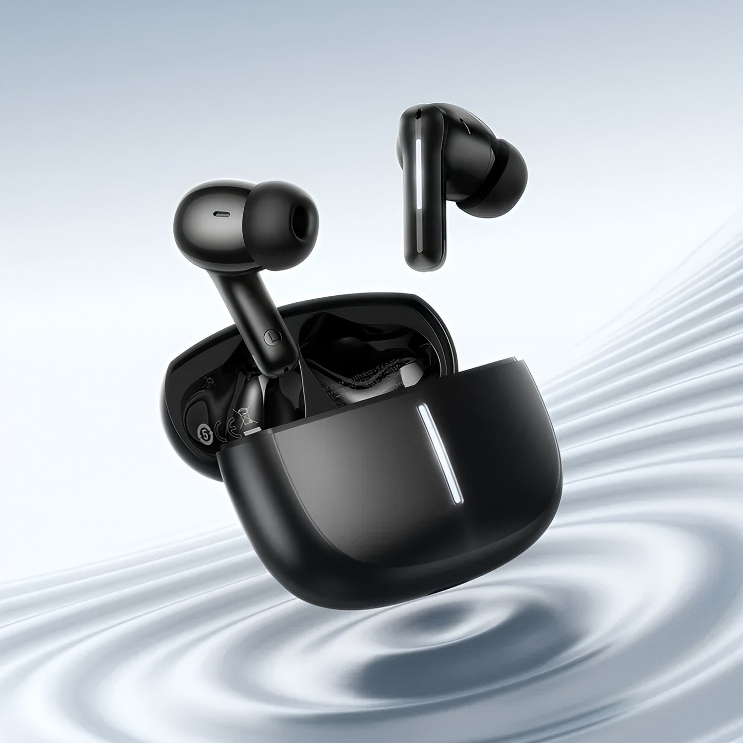 Bluetooth kihangosító HOCO EQ34 Plus, TWS, ANC, Fekete