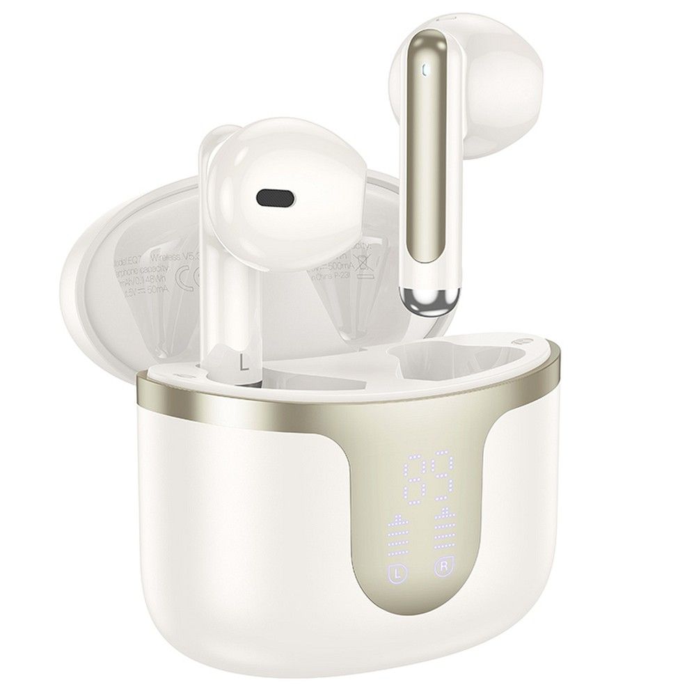 Handsfree Bluetooth HOCO EQ7, TWS, Fehér