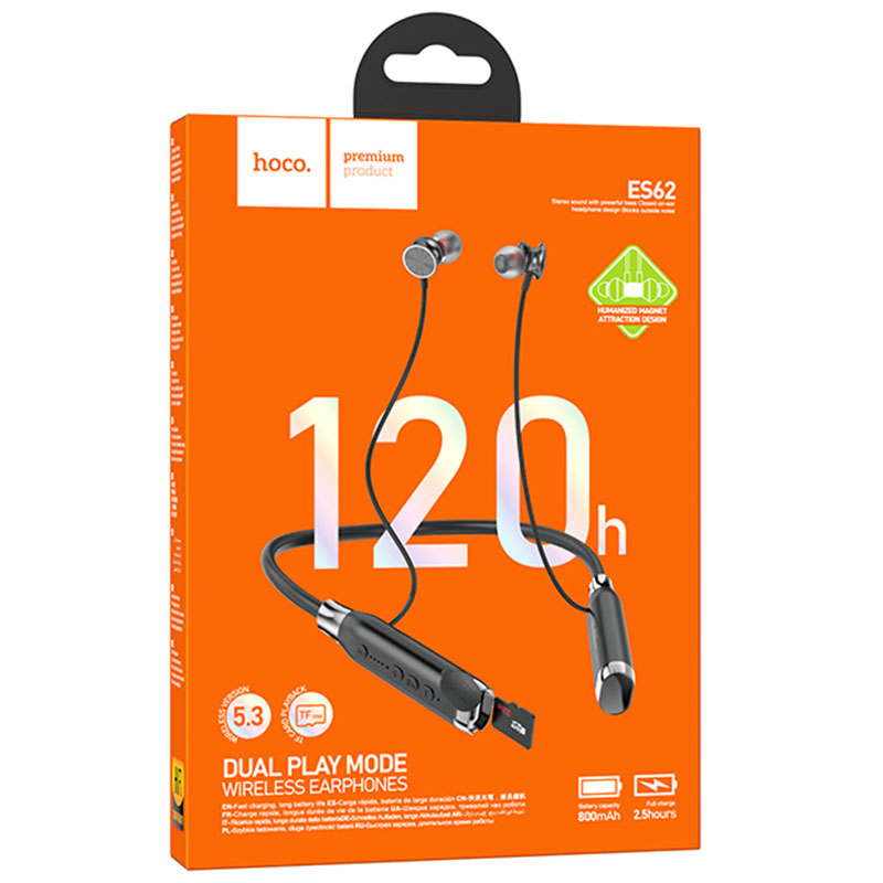 Bluetooth Handsfree HOCO ES62, A2DP, Fekete