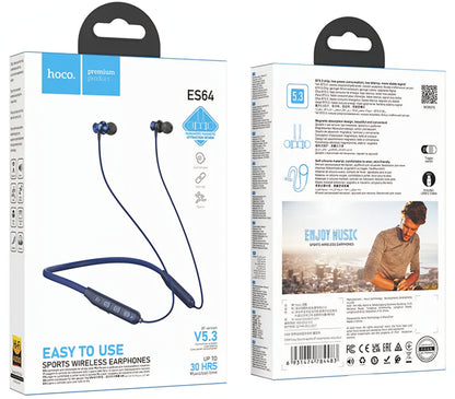 Handsfree Bluetooth HOCO ES64, A2DP, Kék