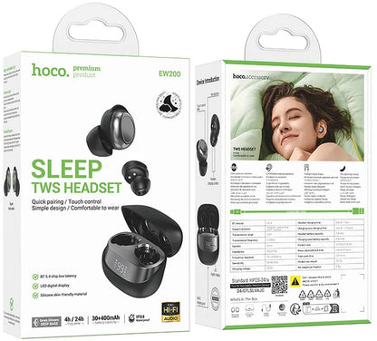 Handsfree Bluetooth HOCO EW200, TWS, Fekete