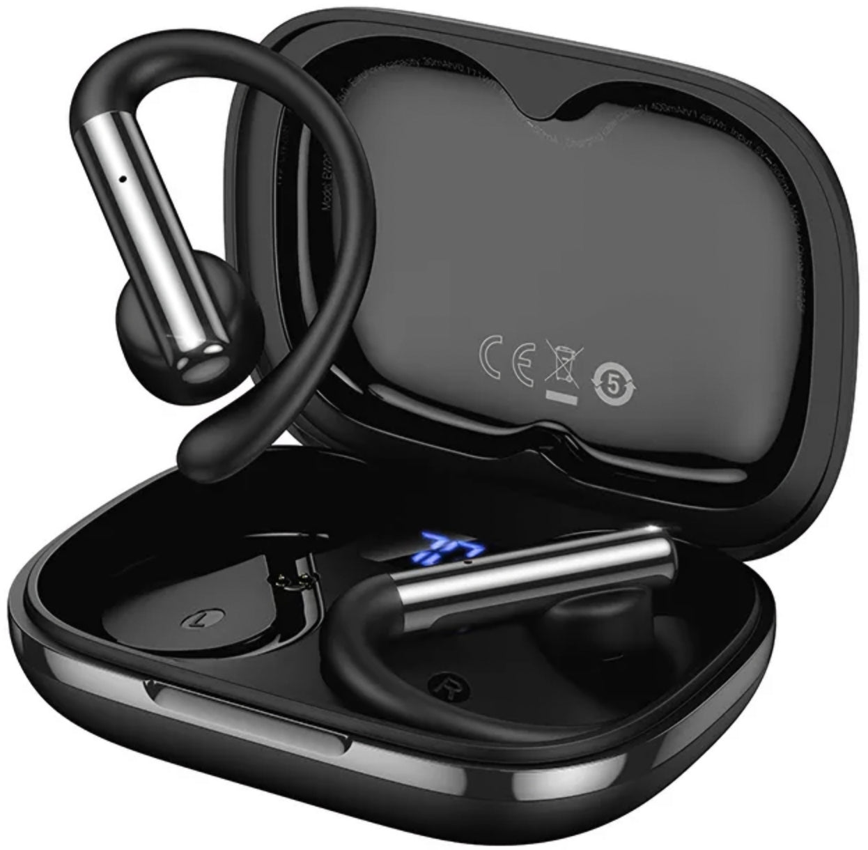 Handsfree Bluetooth HOCO EW206, TWS, Fekete