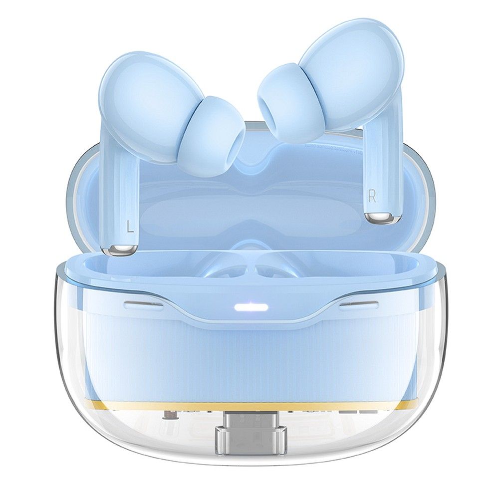 Handsfree Bluetooth HOCO EW54, TWS, Kék