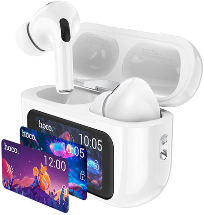 Bluetooth kihangosító HOCO EW72, TWS, ANC, Fehér