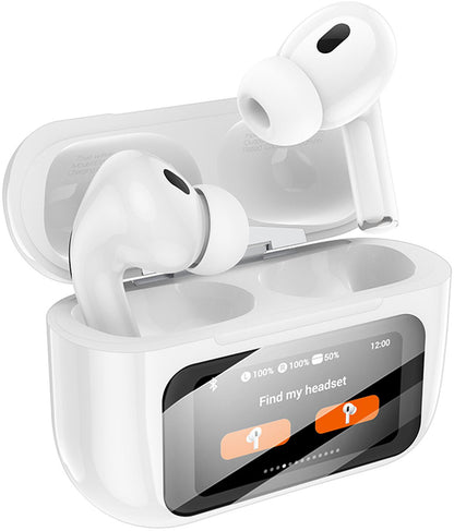 Bluetooth kihangosító HOCO EW72, TWS, ANC, Fehér