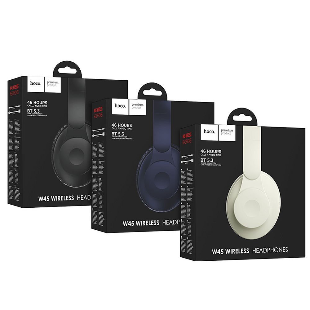 Handsfree Bluetooth HOCO W45, A2DP, Kék