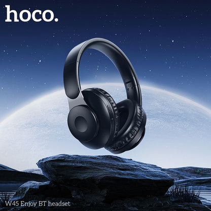 Handsfree Bluetooth HOCO W45, A2DP, Fekete