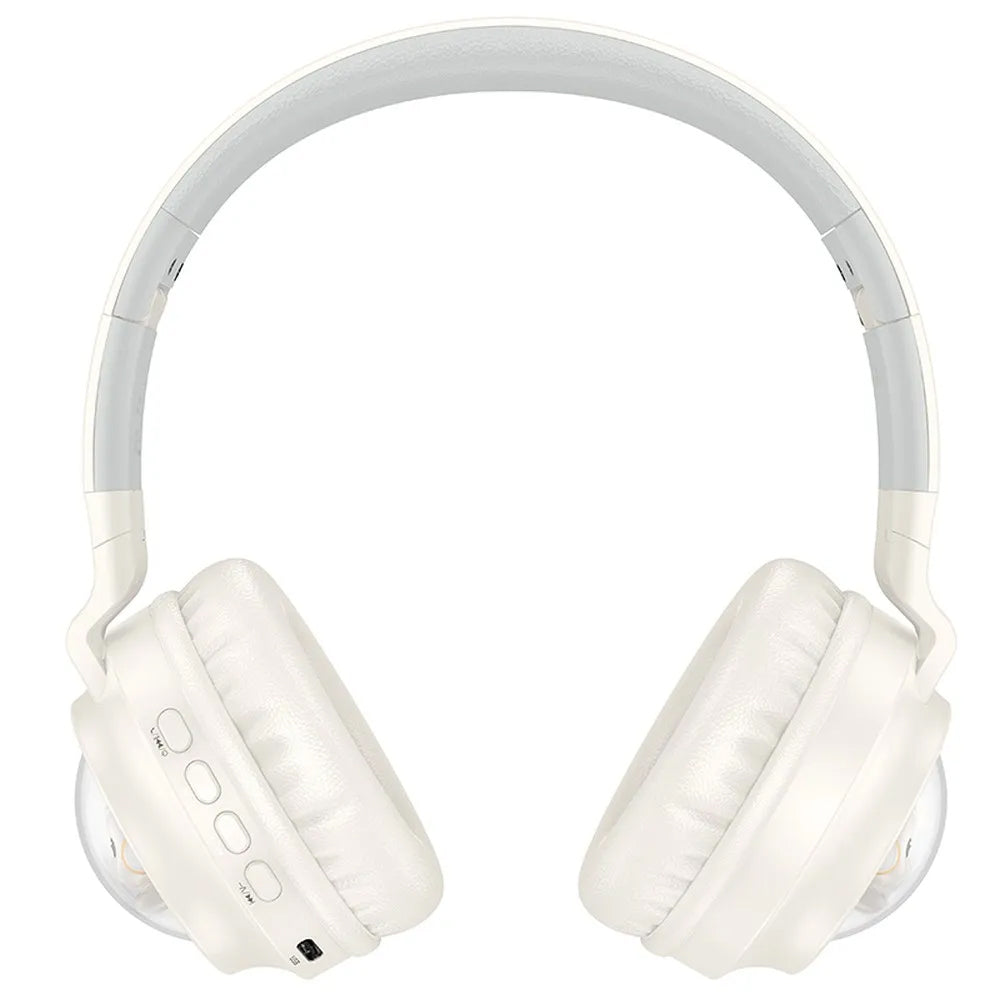 Handsfree Bluetooth HOCO W50 Kids Cute Cat, A2DP, Fehér