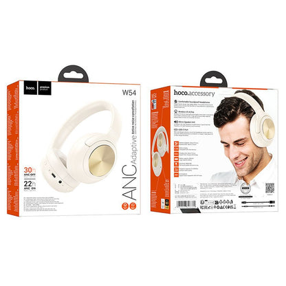 Handsfree Bluetooth HOCO W54, A2DP, ANC, Fehér