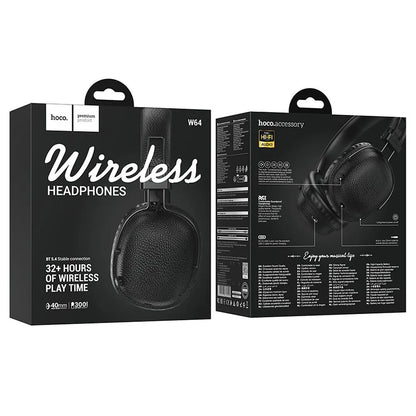 Handsfree Bluetooth HOCO W64, A2DP, Fekete