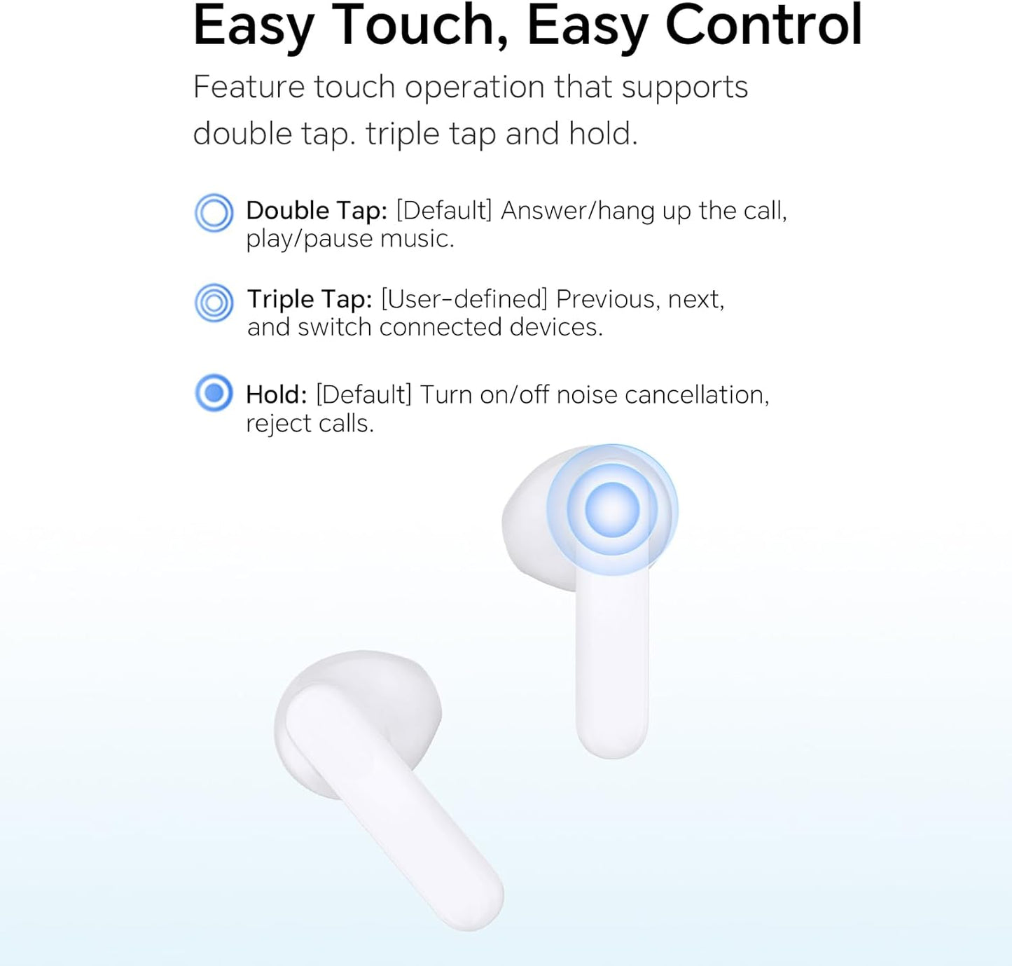 Handsfree Bluetooth Honor Choice X7e, TWS, ANC, Fehér 5504ABHF