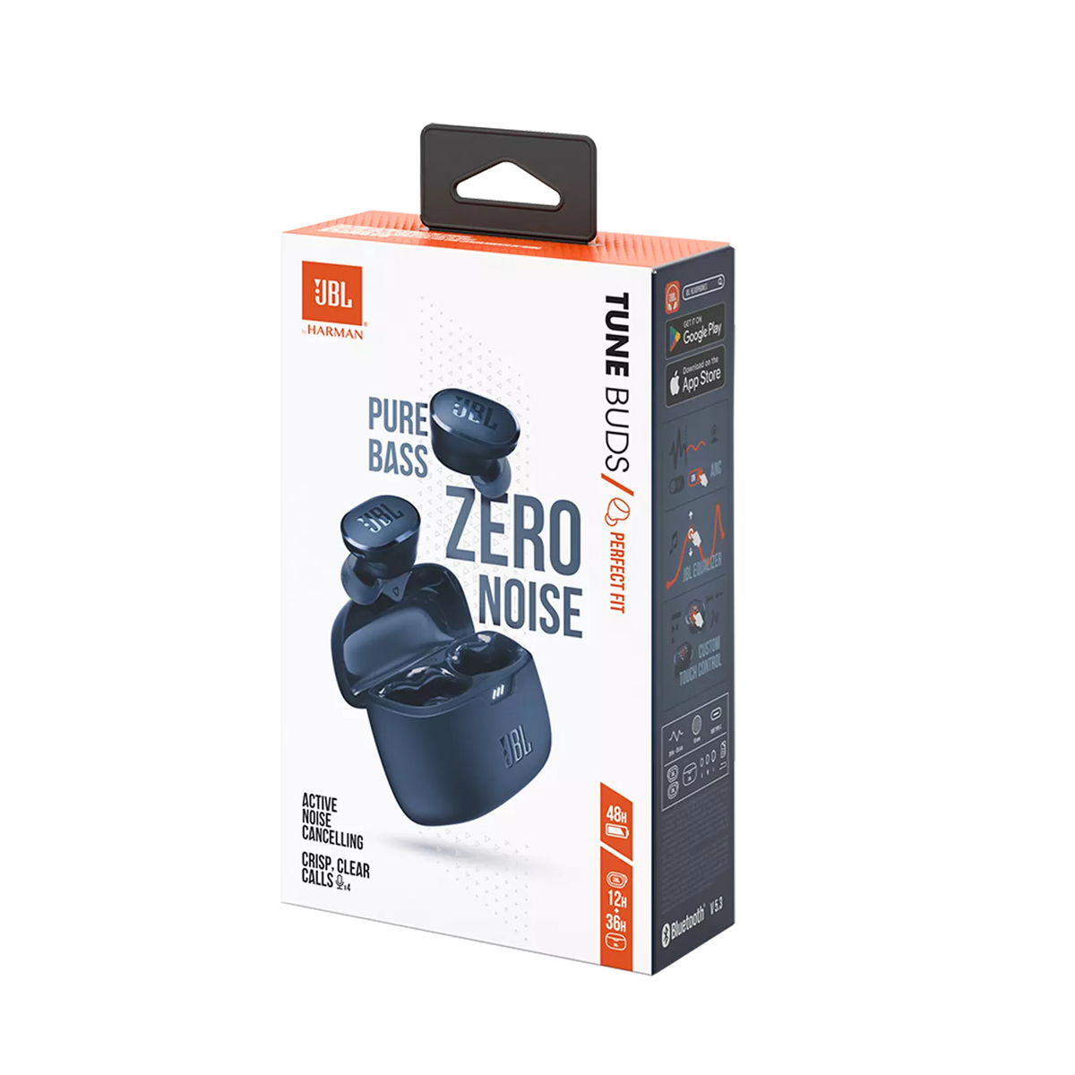 Handsfree Bluetooth JBL Tune Buds, TWS, ANC, MultiPoint, Kék JBLTBUDSBLU