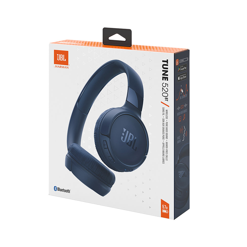 Handsfree Bluetooth JBL Tune 520BT, MultiPoint, A2DP, Kék JBLT520BTBLUEU