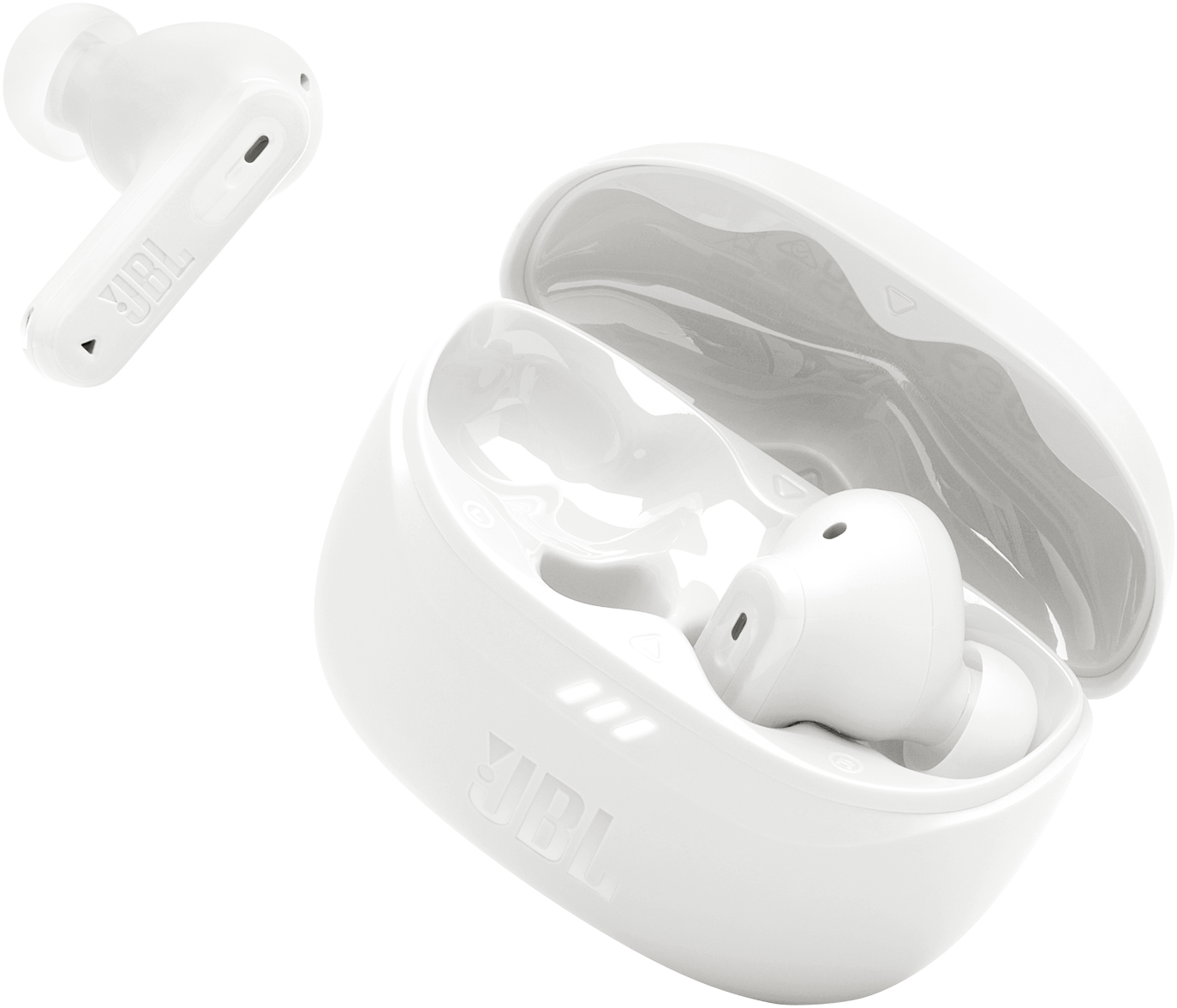 Handsfree Bluetooth JBL Tune Beam 2, TWS, ANC, MultiPoint, Fehér JBLTBEAM2WHT