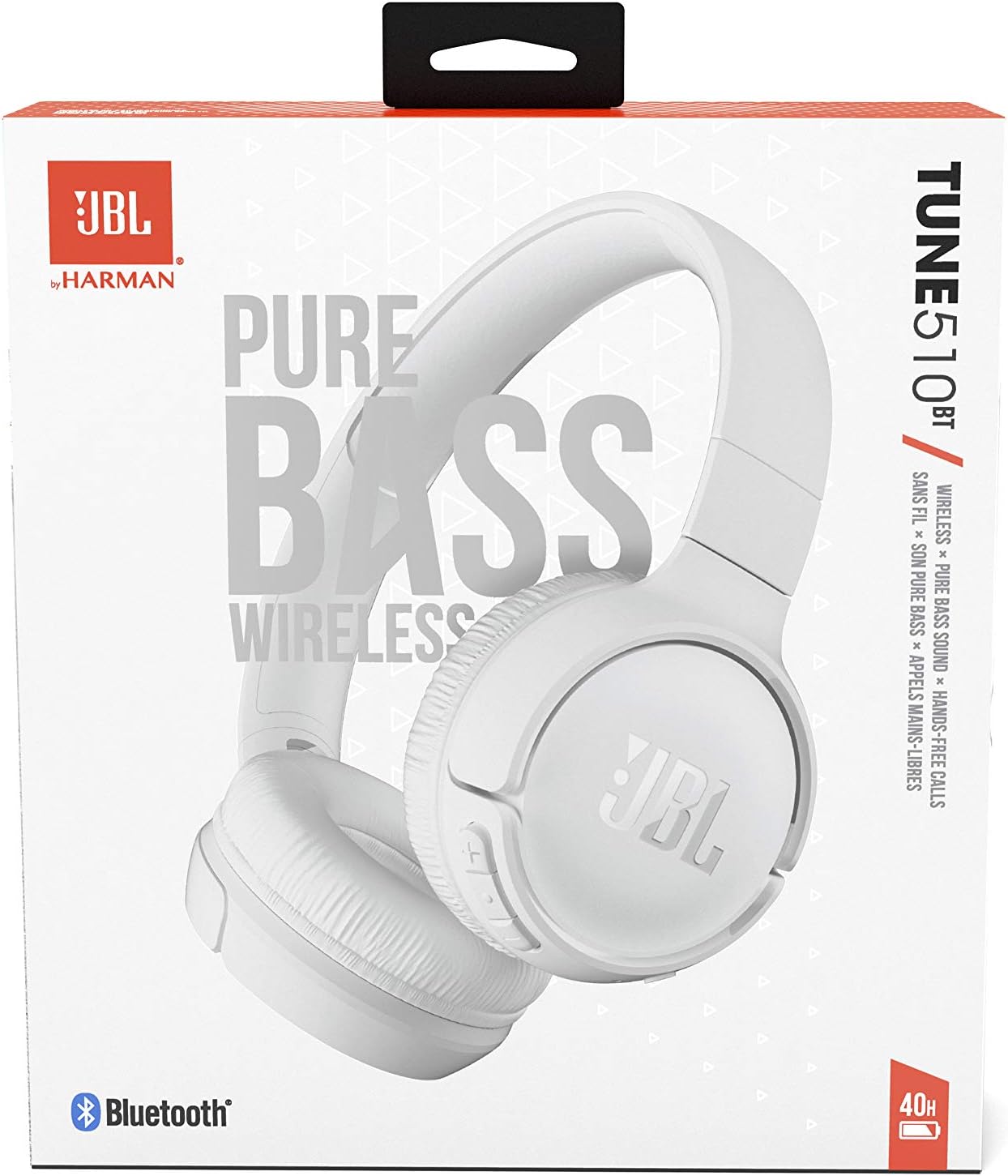 Bluetooth-kihangosító JBL Tune 510BT, MultiPoint, A2DP, fehér JBLT510BTWWWHTEU