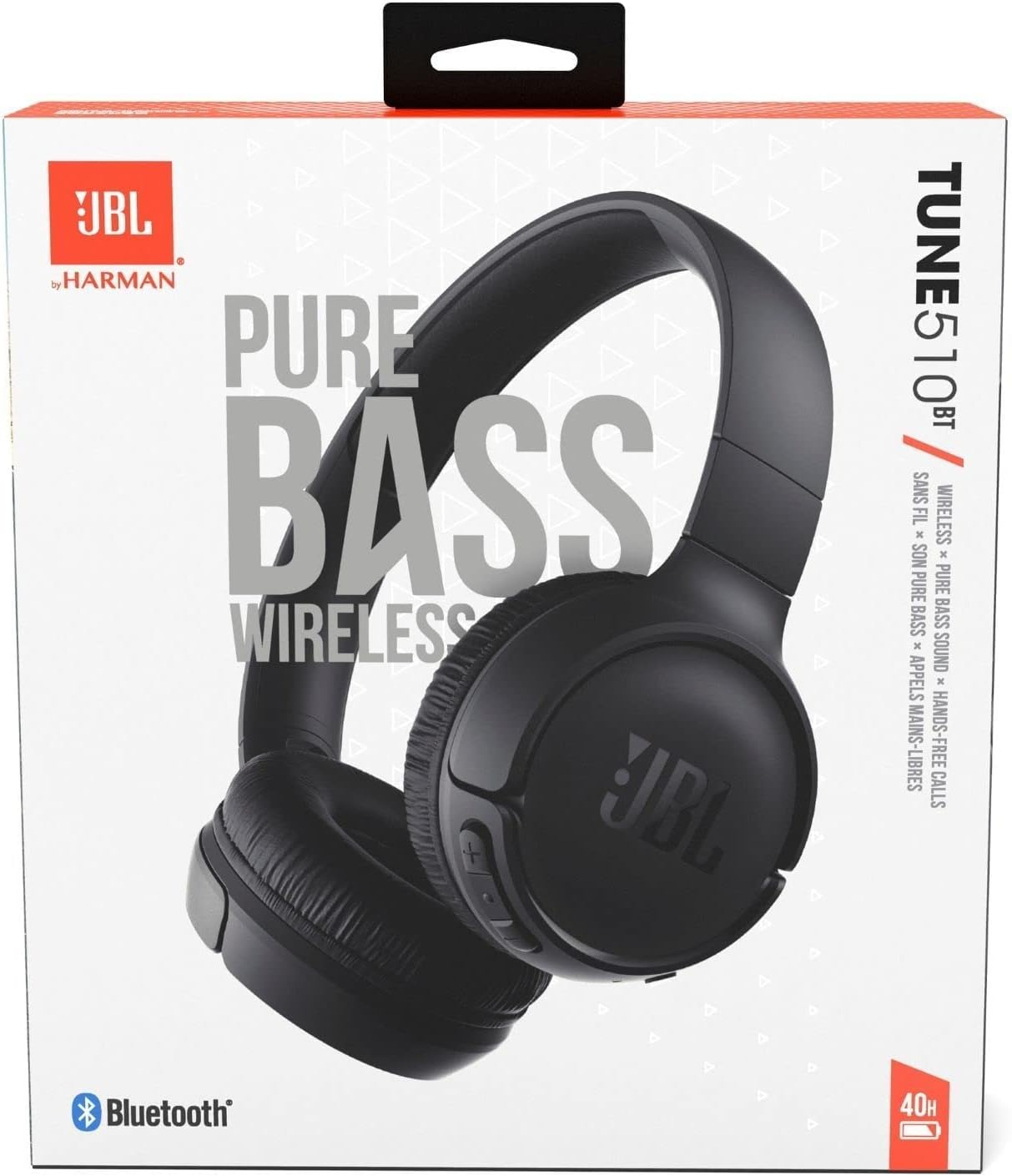 Handsfree Bluetooth JBL Tune 510BT, MultiPoint, A2DP, Fekete JBLT510BTBLK