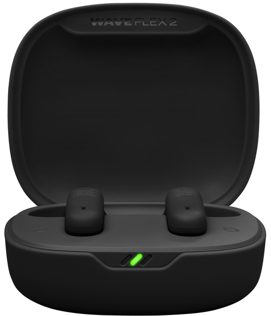Handsfree Bluetooth JBL Wave Flex 2, TWS, ANC, MultiPoint, Fekete JBLWFLEX2BLK