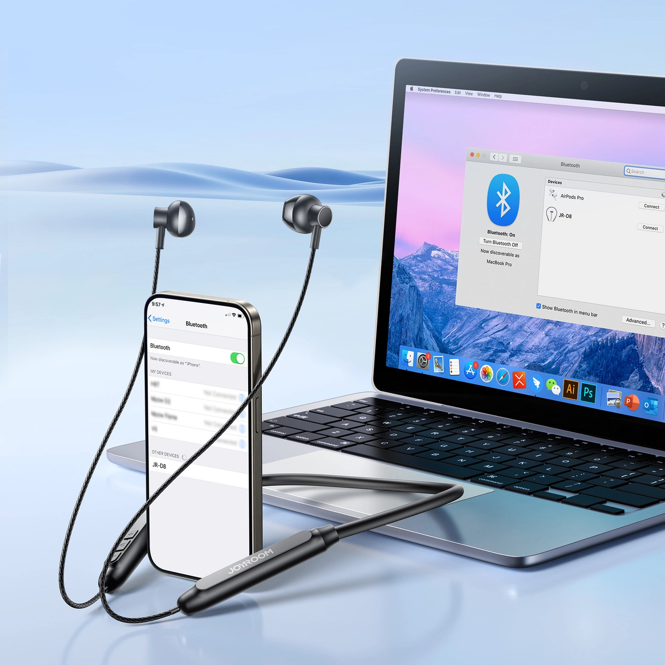 Bluetooth kihangosító Joyroom JR-D8, A2DP, Fekete
