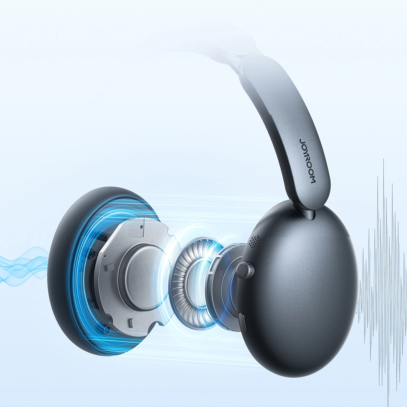Bluetooth kihangosító Joyroom JR-JH1, A2DP, ANC, Fekete