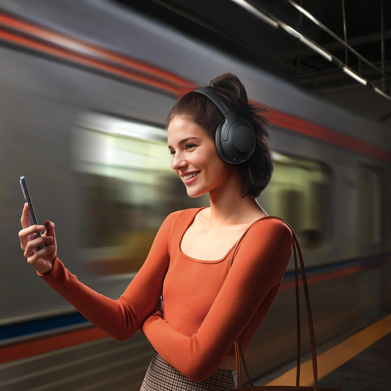Bluetooth kihangosító Joyroom JR-JH2, A2DP, ANC, Fekete