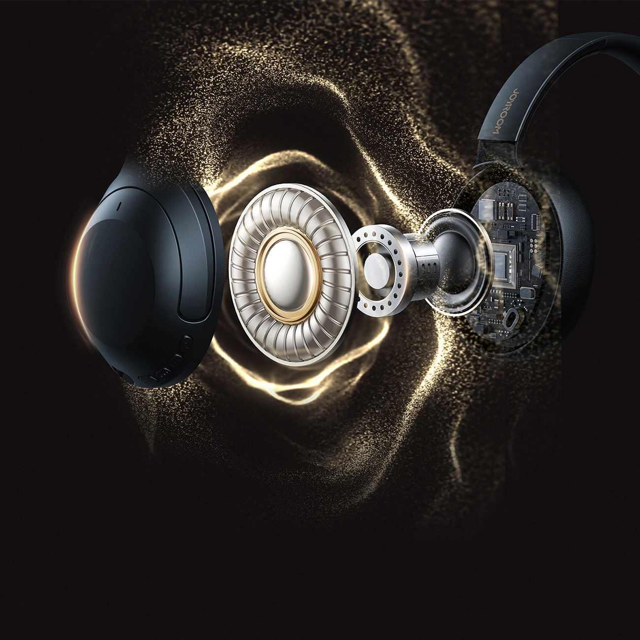 Bluetooth kihangosító Joyroom JR-JH2, A2DP, ANC, Fekete