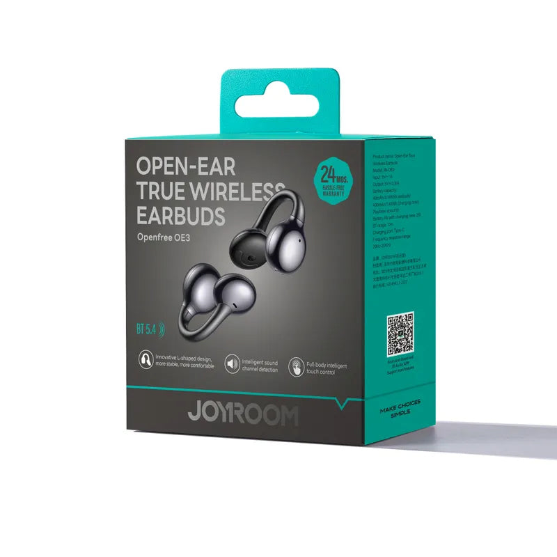 Handsfree Bluetooth Joyroom Openfree JR-OE3, TWS, Fekete
