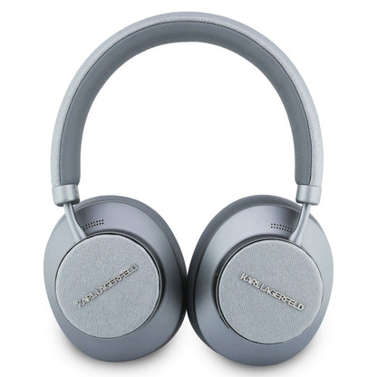 Karl Lagerfeld Saffiano Elongated Bluetooth Handsfree, A2DP, ANC, Grey