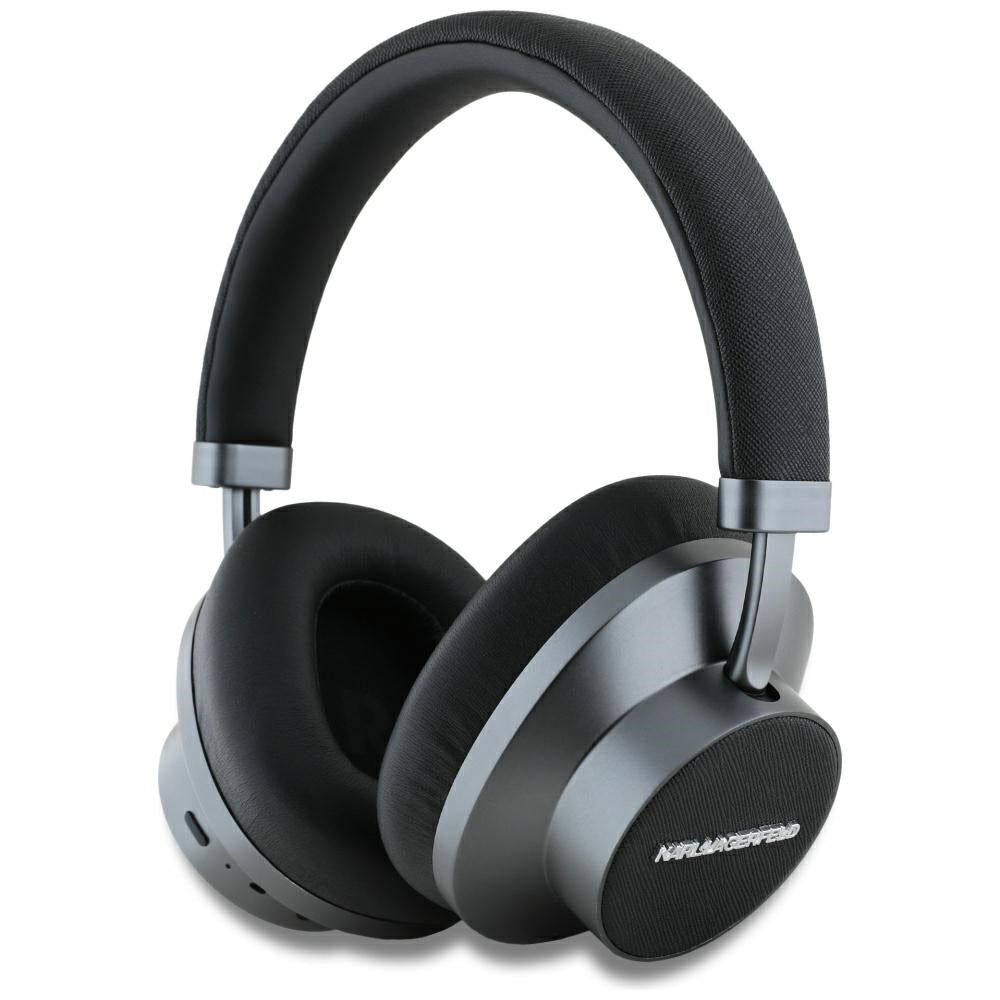 Handsfree Bluetooth Karl Lagerfeld Saffiano Elongated, A2DP, ANC, Fekete