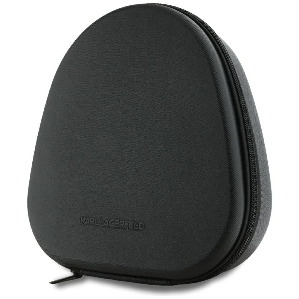 Handsfree Bluetooth Karl Lagerfeld Saffiano Elongated, A2DP, ANC, Fekete