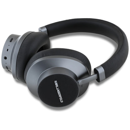 Handsfree Bluetooth Karl Lagerfeld Saffiano Elongated, A2DP, ANC, Fekete
