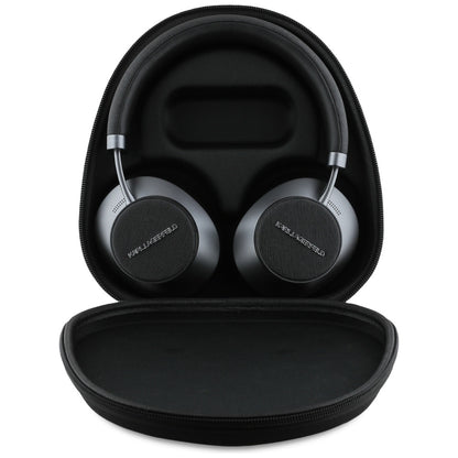 Handsfree Bluetooth Karl Lagerfeld Saffiano Elongated, A2DP, ANC, Fekete