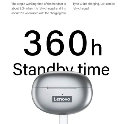 Handsfree Bluetooth Lenovo ThinkPlus LP5, TWS, Fehér