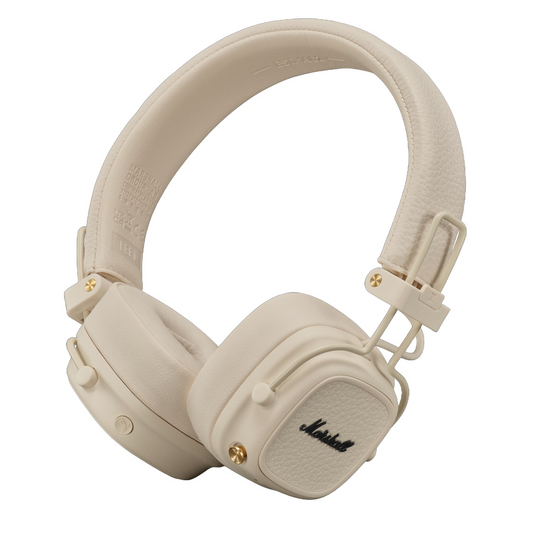 Bluetooth kihangosító Marshall Major V, A2DP, krém, újrazárva
