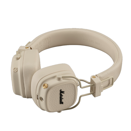Bluetooth kihangosító Marshall Major V, A2DP, krém, újrazárva