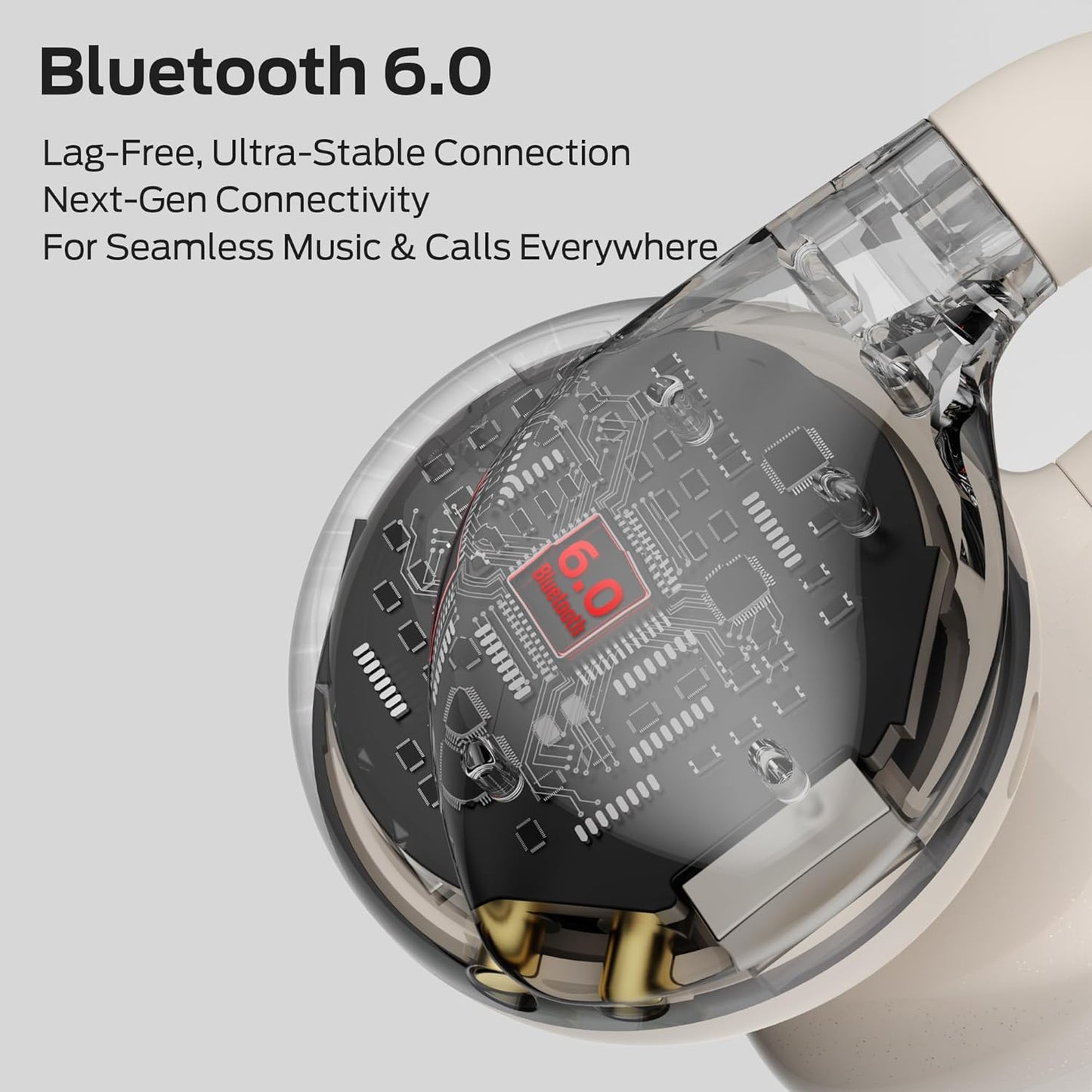 Bluetooth kihangosító Monster AC225, TWS, Világos krém