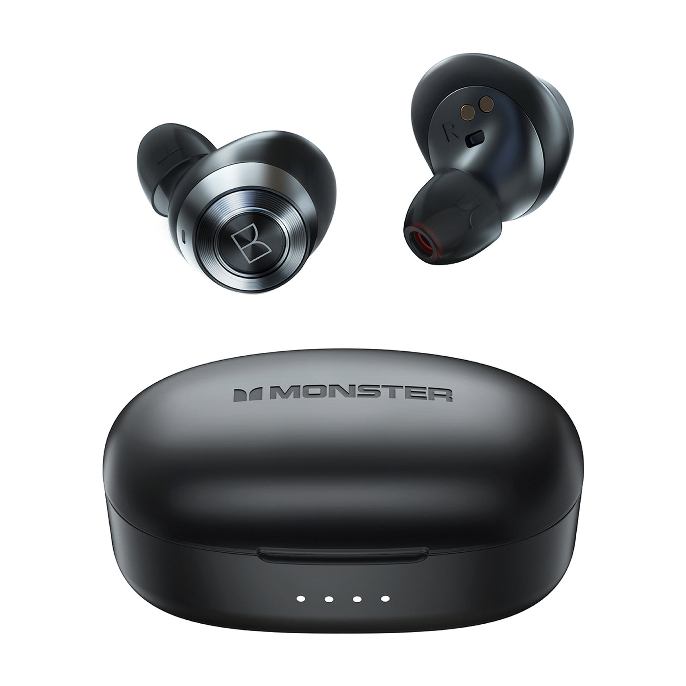 Bluetooth kihangosító Monster Achieve 100 AirLinks, TWS, Fekete