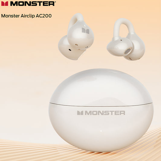 Bluetooth kihangosító Monster AirClip AC200, TWS, világos krém
