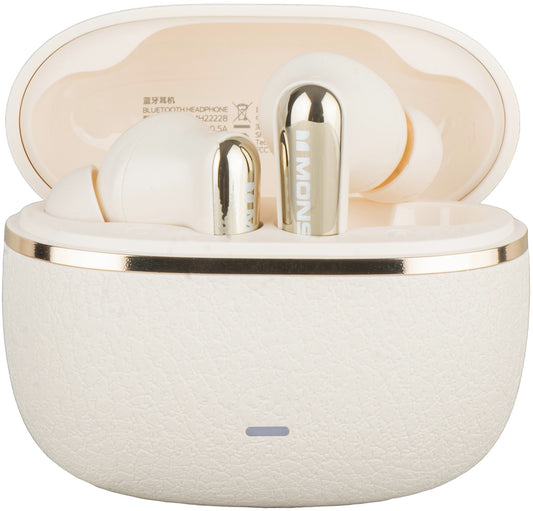 Bluetooth kihangosító Monster Clarity 200, TWS, ANC, Világos krém