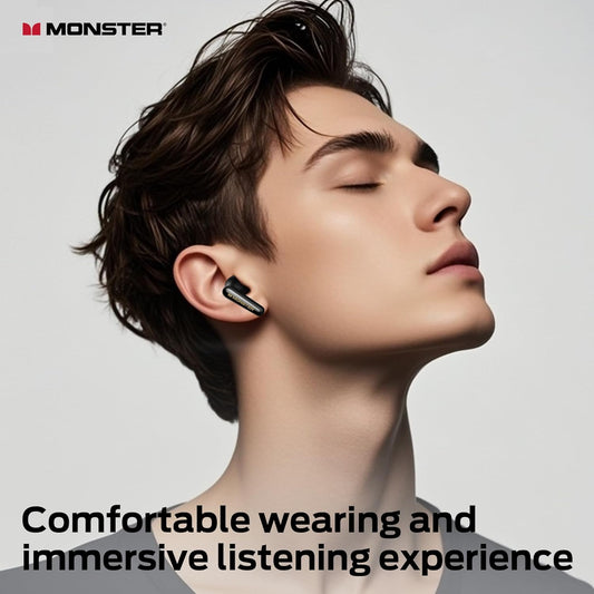Bluetooth kihangosító Monster Clarity 200, TWS, ANC, Fekete