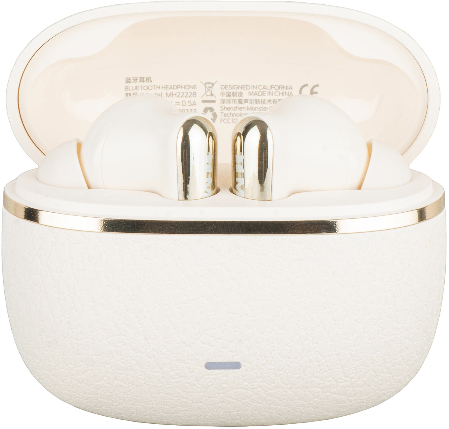 Bluetooth kihangosító Monster Clarity 200, TWS, ANC, Világos krém