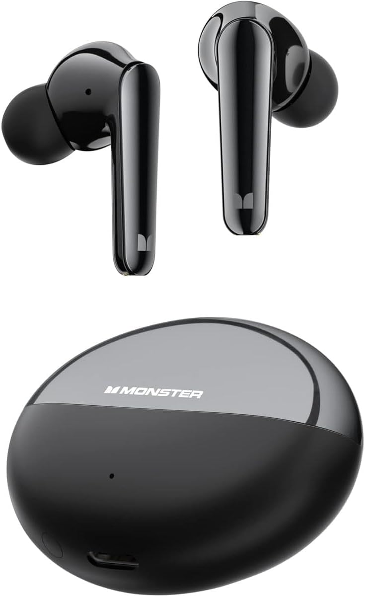 Bluetooth kihangosító Monster N-Lite 203 AirLinks, TWS, Fekete