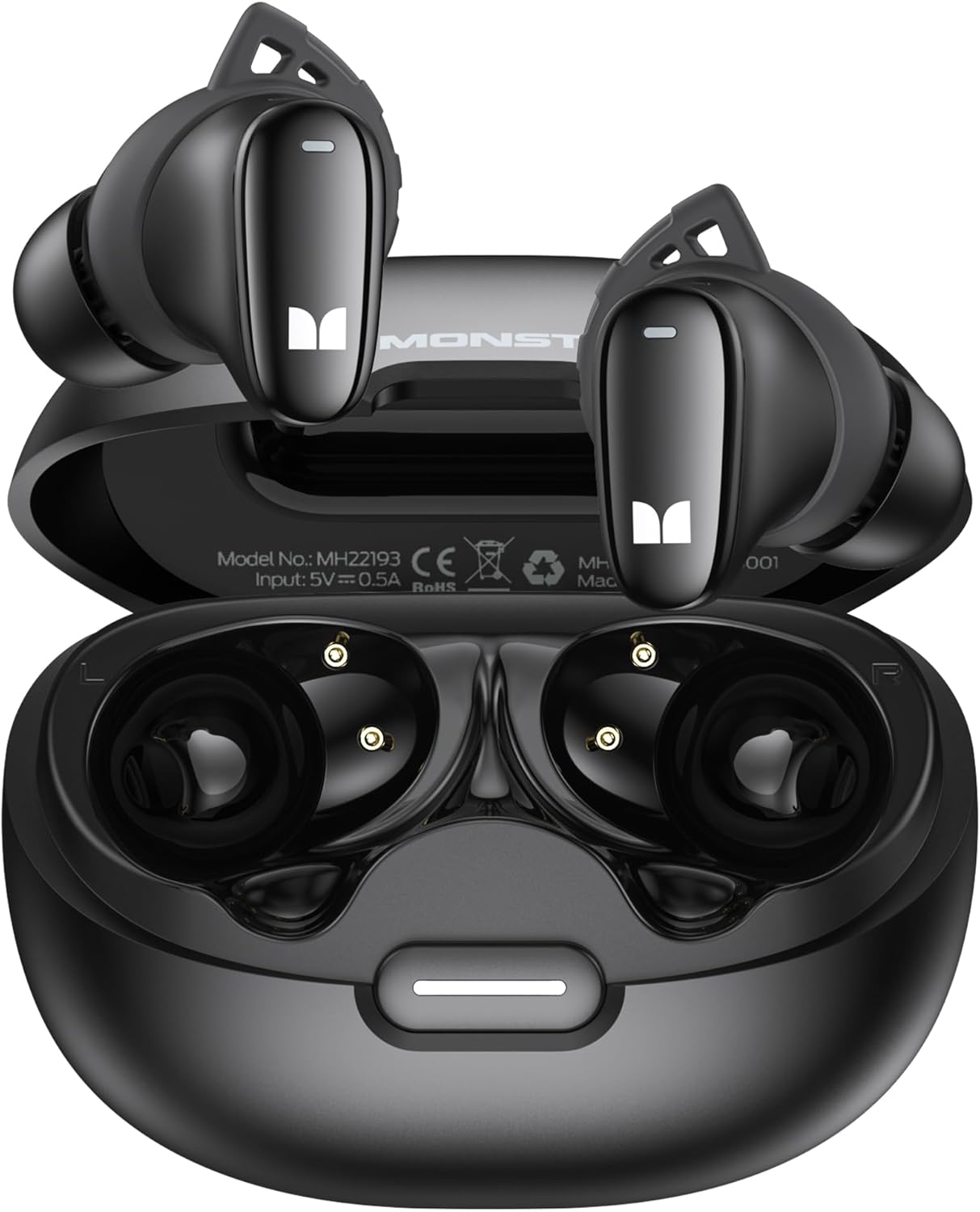Bluetooth kihangosító Monster N-Lite 206, TWS, Fekete
