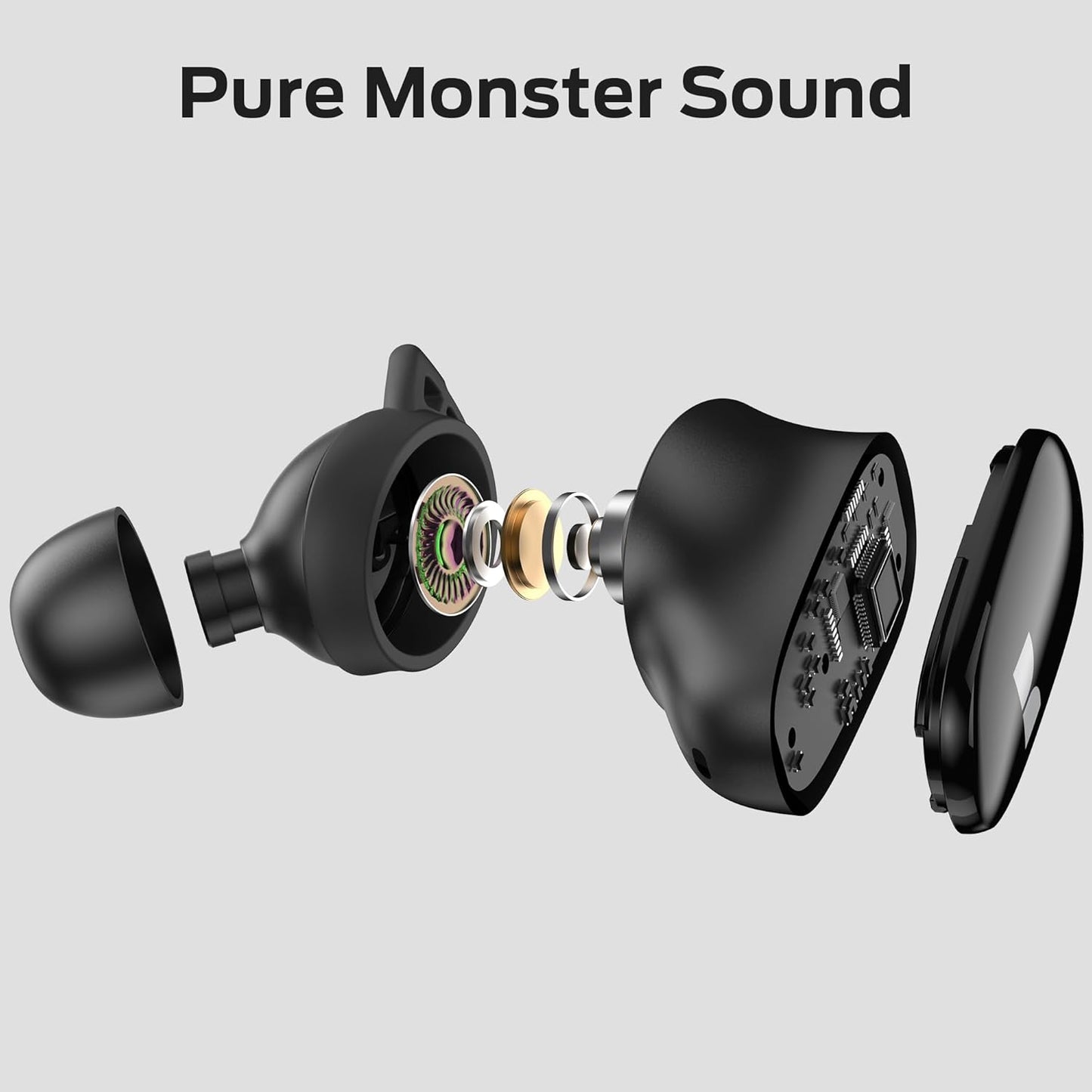 Bluetooth kihangosító Monster N-Lite 206, TWS, Fekete
