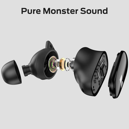 Bluetooth kihangosító Monster N-Lite 206, TWS, Fekete