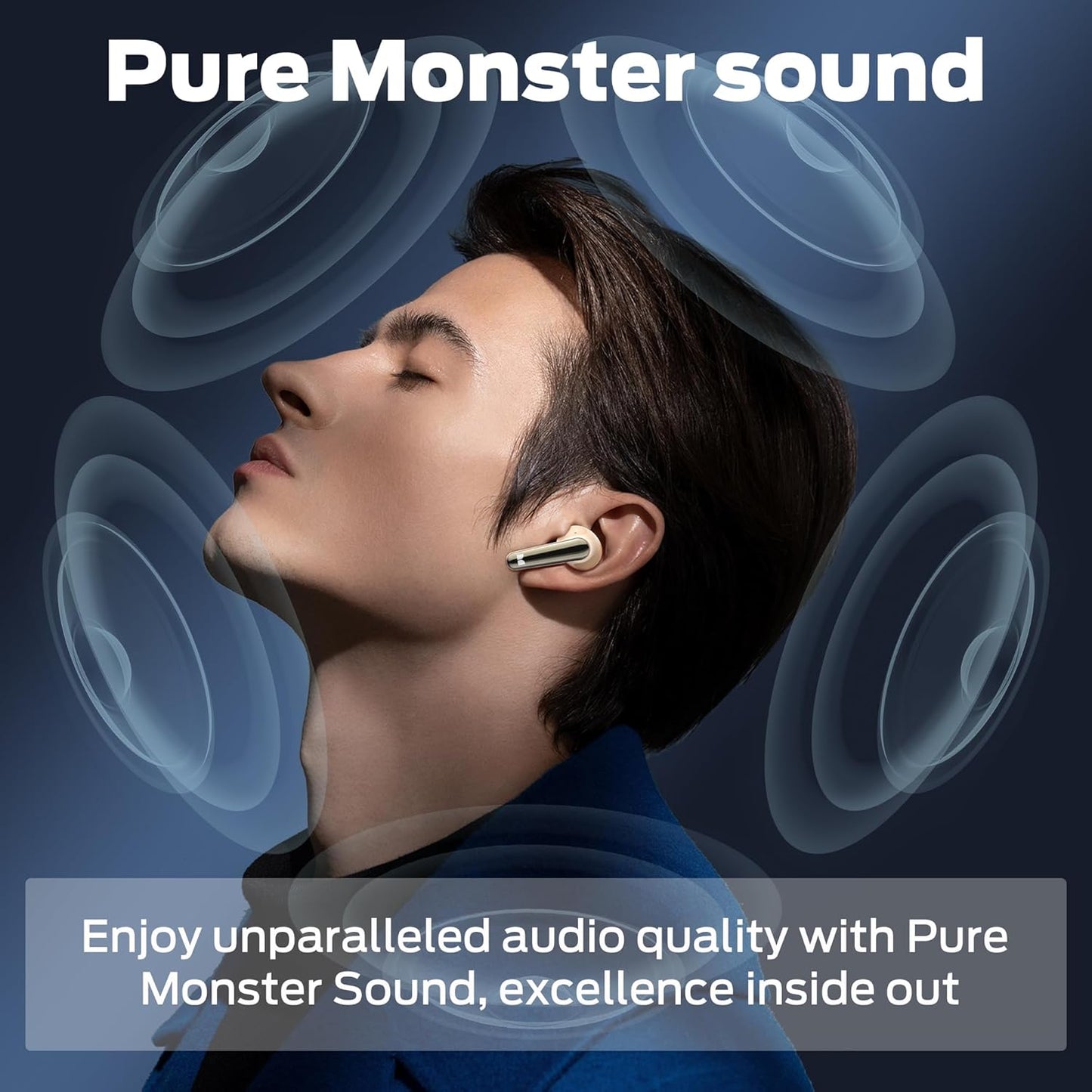 Bluetooth kihangosító Monster N-Lite 203 AirLinks, TWS, Arany