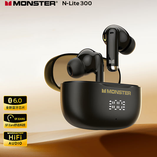 Bluetooth kihangosító Monster N-Lite 300, TWS, Fekete