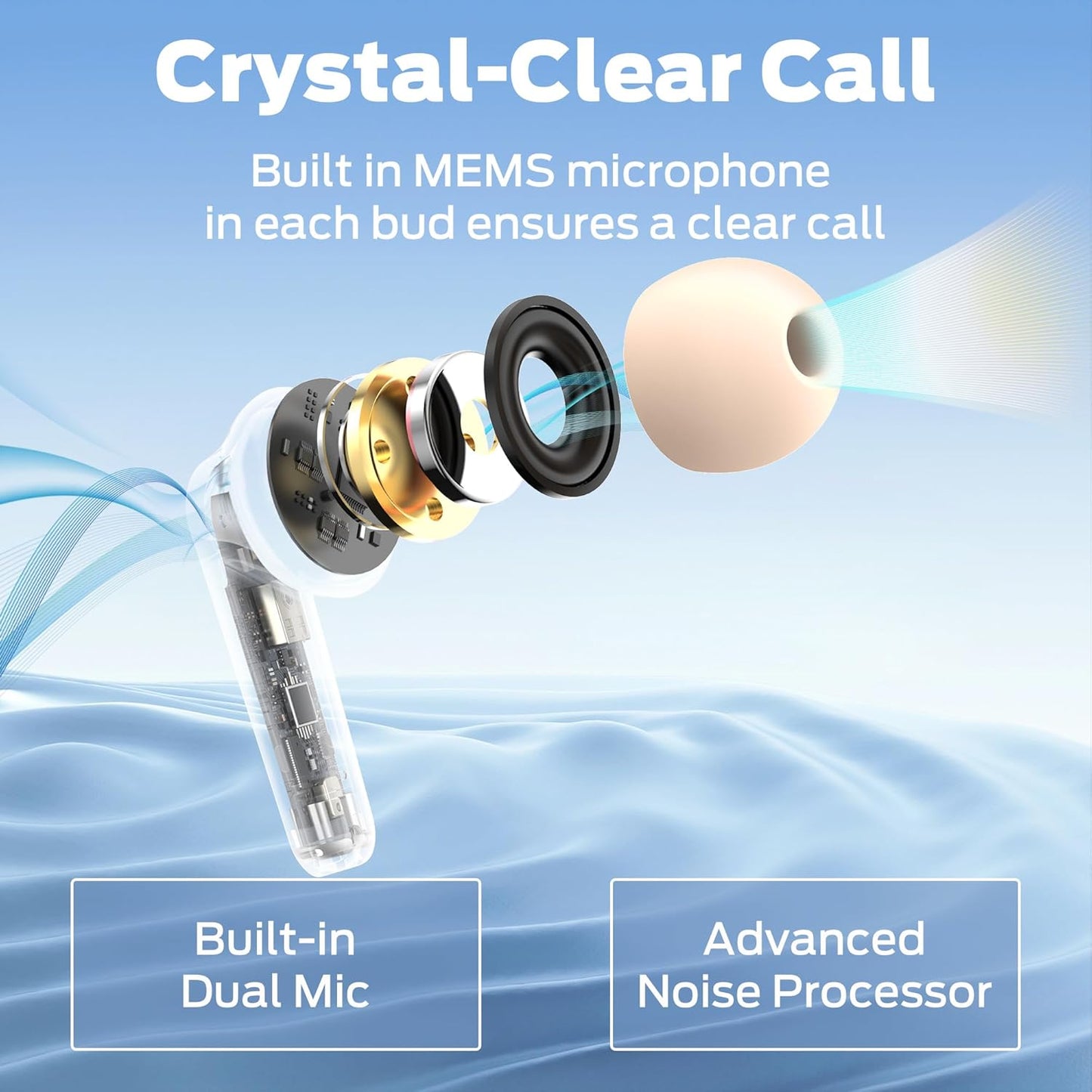 Bluetooth kihangosító Monster N-Lite 203 AirLinks, TWS, Arany