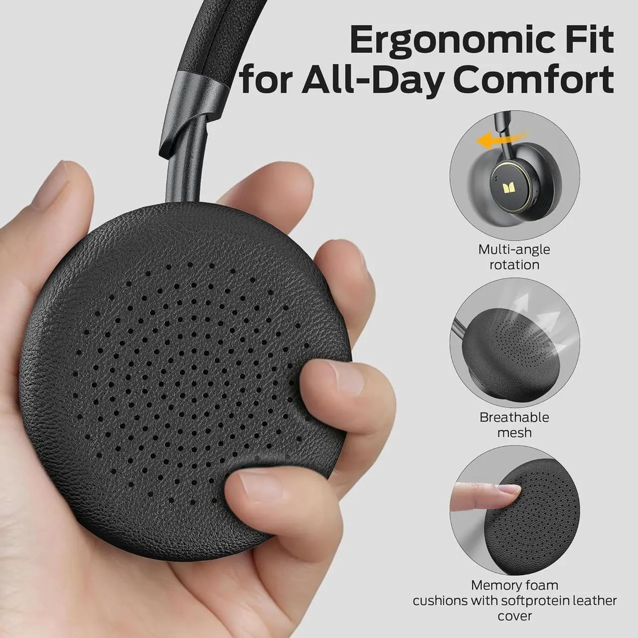 Bluetooth kihangosító Monster N-tune mini 02, A2DP, ANC, Fekete